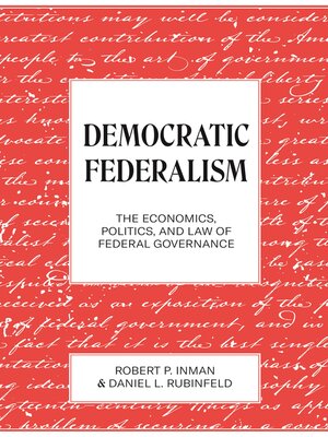 cover image of Democratic Federalism